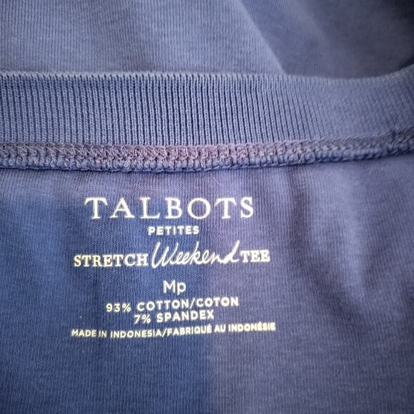 Talbots Stretch Weekend Tee Shirt - Picture 8 of 8